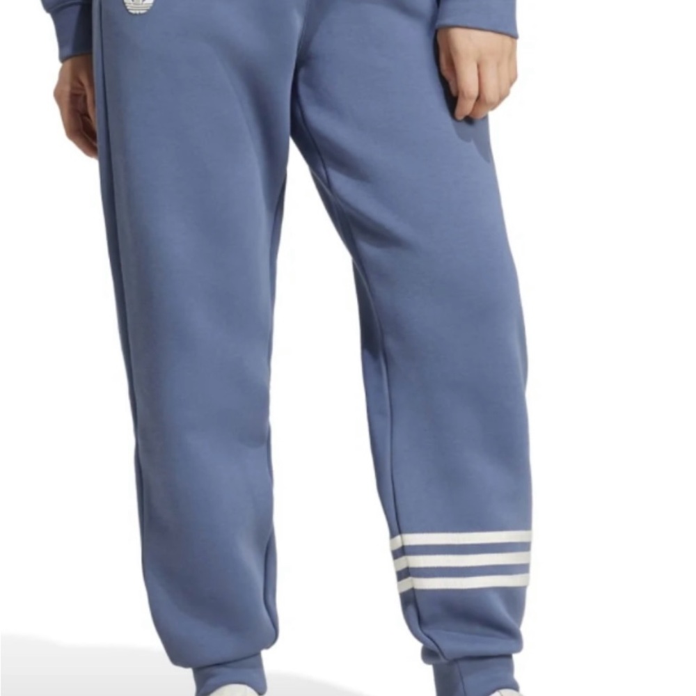 Adidas Women's neu classic striped Preloved Ink Sweatpants XXL blue